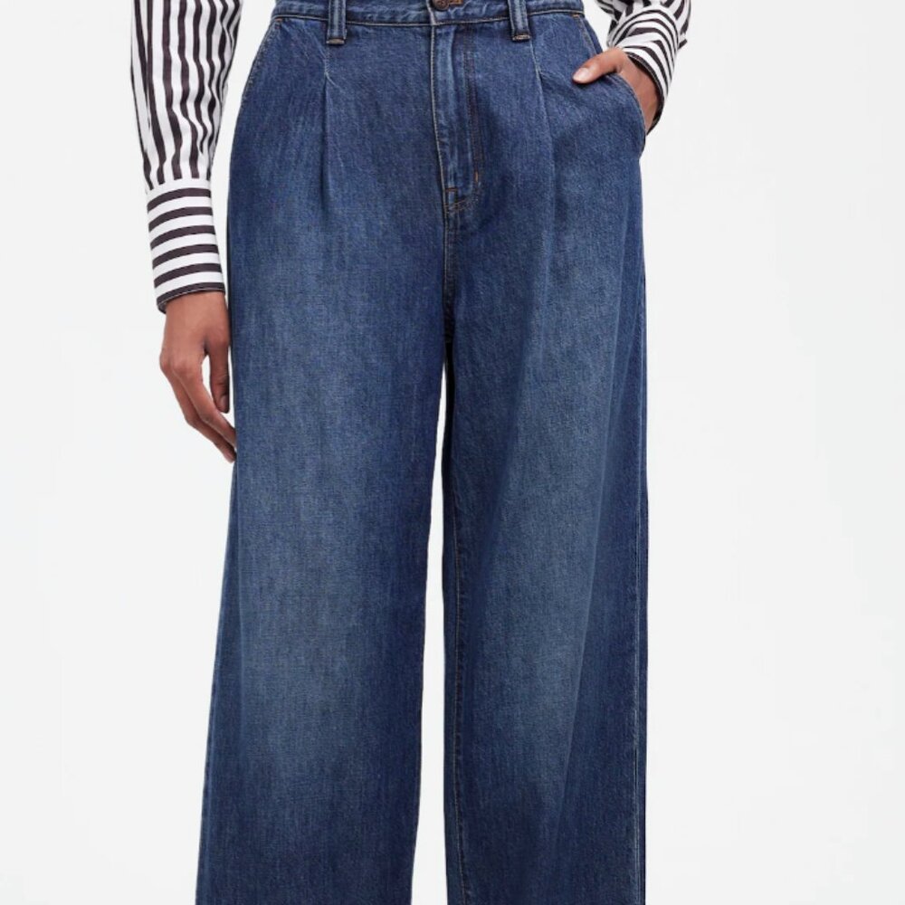 Madewell The Harlow Wide-Leg Jean: Airy Denim Edition Light Blue